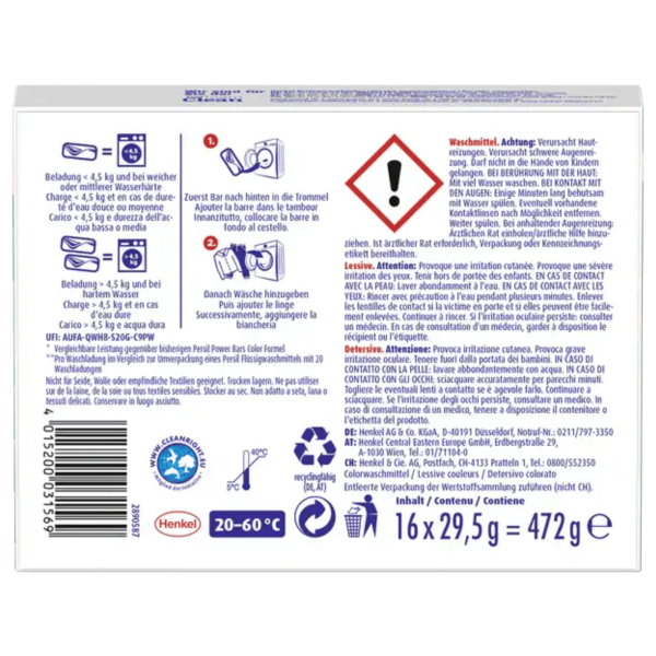 Persil Color Power Bars Detergent 16 loads (472g) #10087261 For Cheap - Image 2