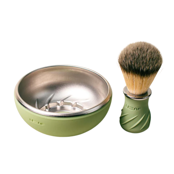 Leaf Sage Shave Bowl & Brush Set (2 pc) #10089495 Online