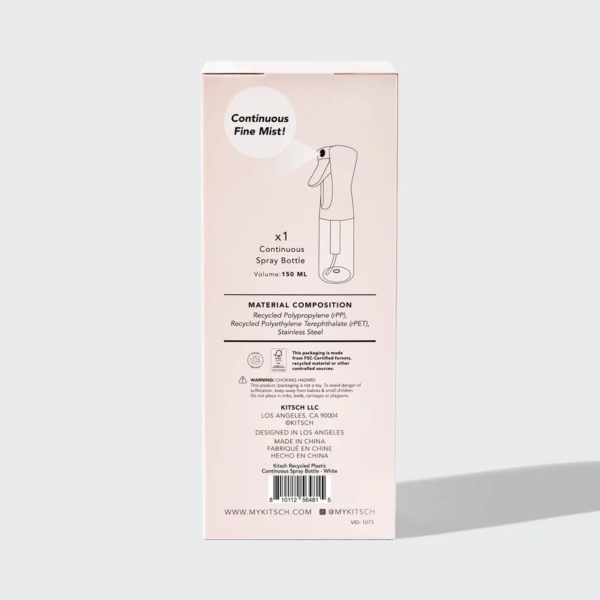 kitsch Continuous Mist Spray Bottle - White (150 ml) #10088853 For Cheap - Image 4