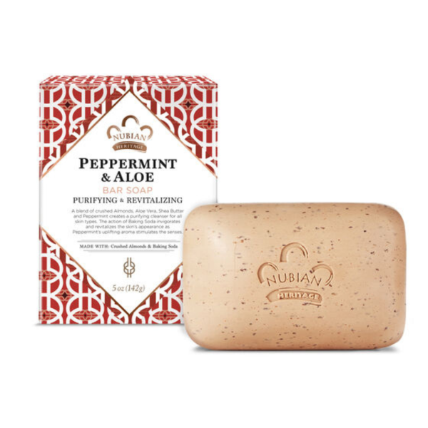 Nubian Heritage Peppermint & Aloe Bar Soap (5 oz) #10085394 For Cheap - Image 2