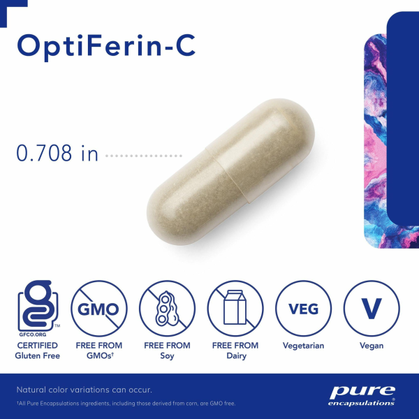 Pure Encapsulations OptiFerin-C Capsules (60 count) #10085787 Online Sale - Image 3