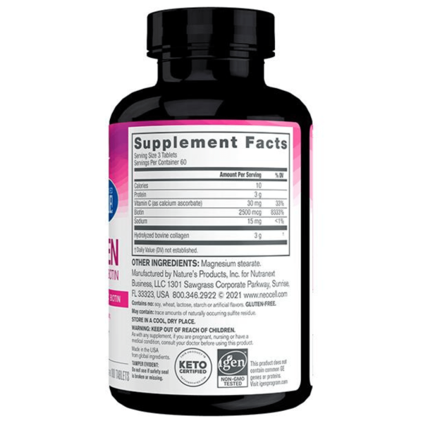 NeoCell Super Collagen + Vit. C + Biotin Tablets (180 count) #10086294 Cheap - Image 2