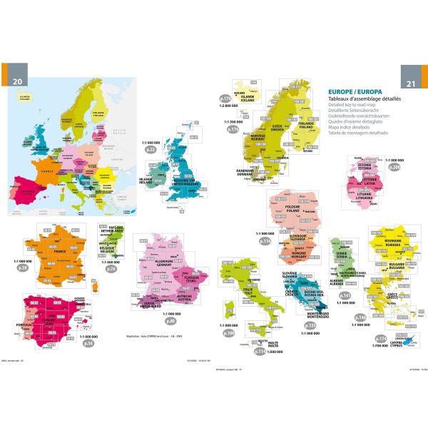 Spiral Road Atlas - Europe (Multilingual) - A4 Format | Michelin  Cheap - Image 2