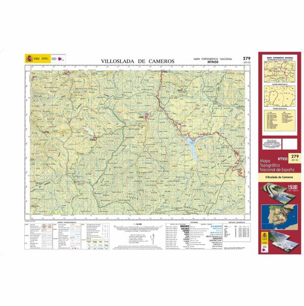 Topographic map of Spain # 0279 - Villoslada de Camero | CNIG - 1 50 000 Supply - Image 2