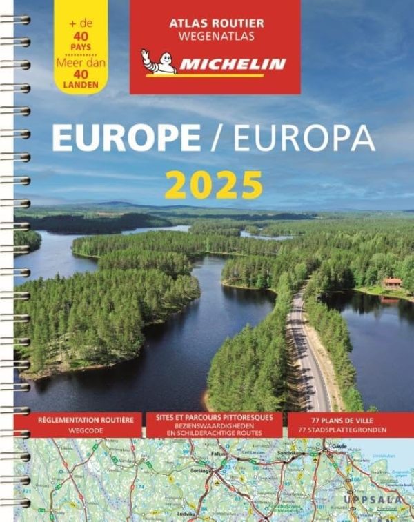 Spiral Road Atlas - Europe (Multilingual) - A4 Format | Michelin  Cheap