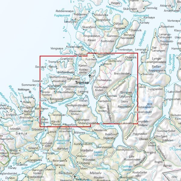 Hiking map - Tromsø (Norway) | Calazo - 1:50,000 on Sale - Image 5