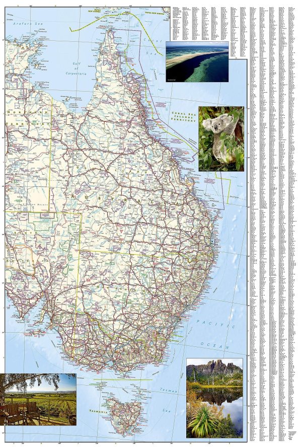 Road map - Australia | National Geographic Sale - Image 4
