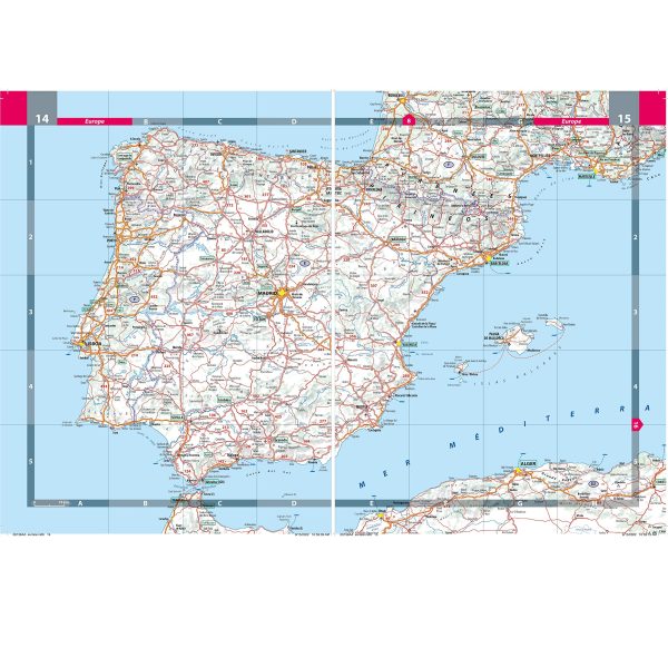 Spiral Road Atlas - Europe (Multilingual) - A4 Format | Michelin  Cheap - Image 5
