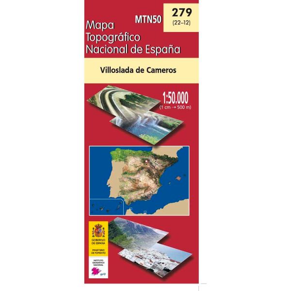 Topographic map of Spain # 0279 - Villoslada de Camero | CNIG - 1 50 000 Supply