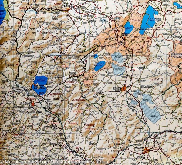 Travel map # 3 - Epirus and Macedonia West (Greek Administrative Region) | Terrain Cartography Supply - Image 4