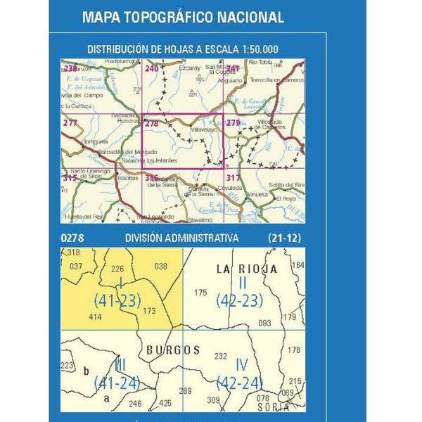 Topographic map of Spain # 0278.1. - Canals of Sierra | CNIG - 1 25 000 Cheap - Image 3