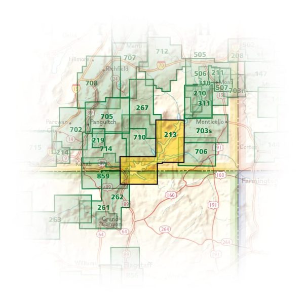 Hiking map # 213 - Glen Canyon Park (Utah, Arizona) | National Geographic Online now - Image 4