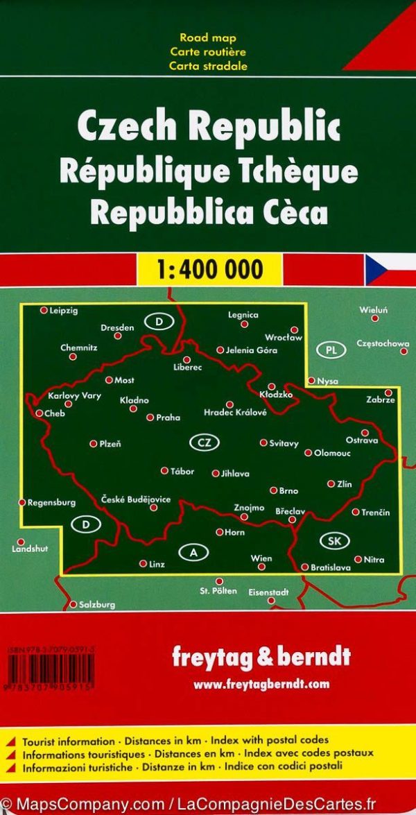 Road map - Czech Republic at 1   400,000 | Freytag & Berndt Online Sale - Image 2