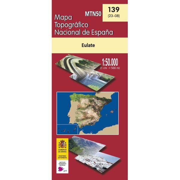 Topographic map of Spain # 0139 - EULATE | CNIG - 1 50 000 Online