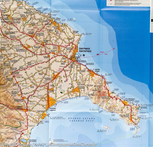 Hiking map - Zakynthos Island (Greece) | Terrain Cartography Sale - Image 3