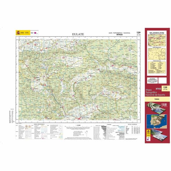 Topographic map of Spain # 0139 - EULATE | CNIG - 1 50 000 Online - Image 2