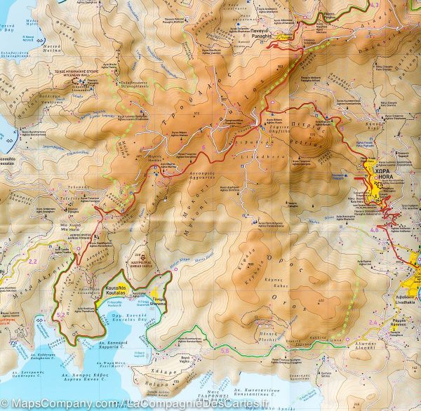 Hiking map - Serifos Island (Greece) | Terrain Cartography Cheap - Image 3