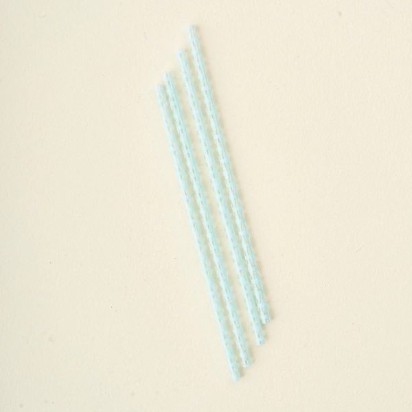 The Darling Effect - Check Blue Tumbler Straw Set (Add-On) For Sale